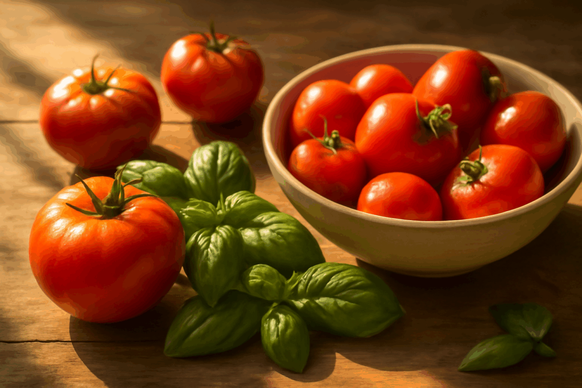Pomodori e basilico: coltivazione in vaso