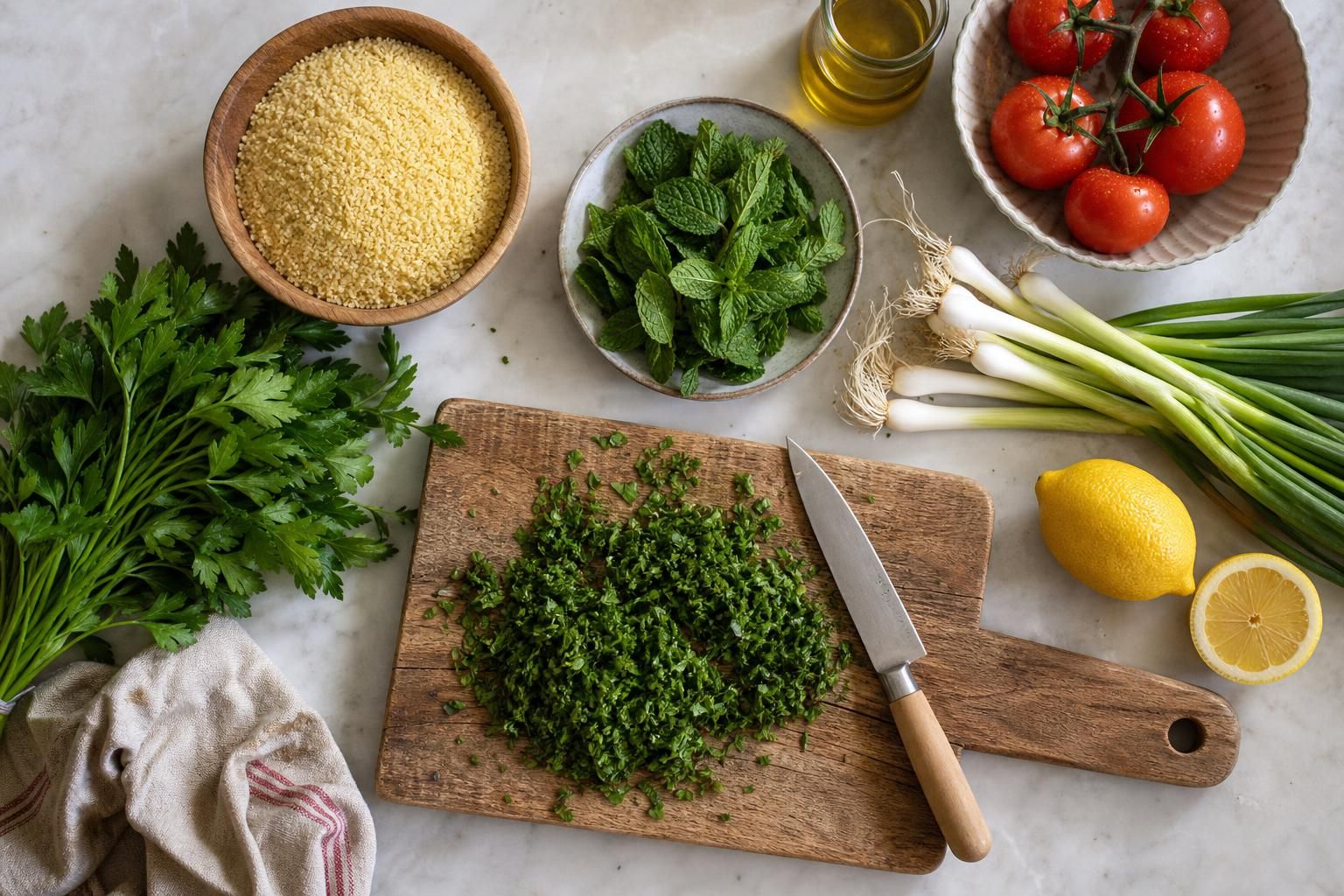 Tabulè al prezzemolo: la ricetta fresca che risolve pranzo e cena - dettaglio