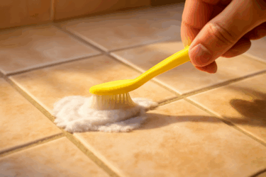 Pulire le fughe delle piastrelle annerite: 4 ricette naturali a confronto