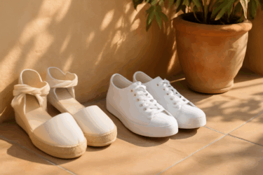 Pulire scarpe estive bianchissime: sandali, espadrillas, sneaker