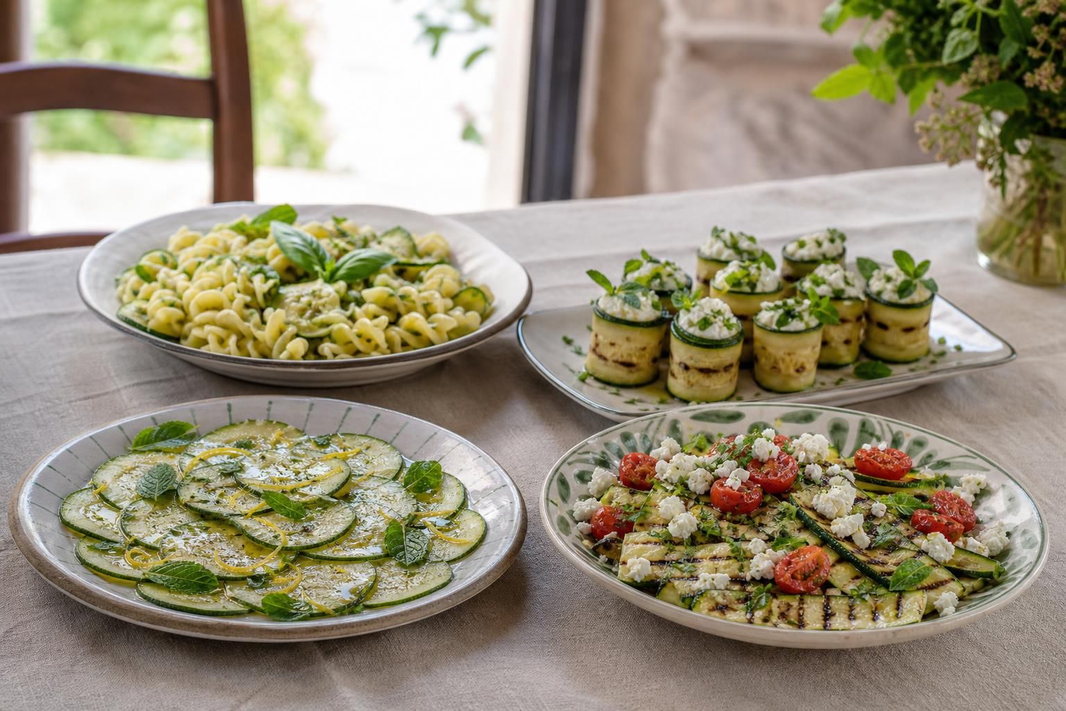 Zucchine d’estate: 4 ricette fresche, leggere e piene di colore