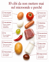 10 cibi da non mettere mai nel microonde e perché possono diventare pericolosi