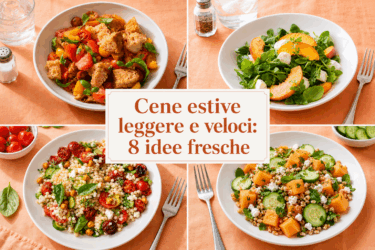 Cene estive leggere e veloci: 8 idee fresche quando fa troppo caldo