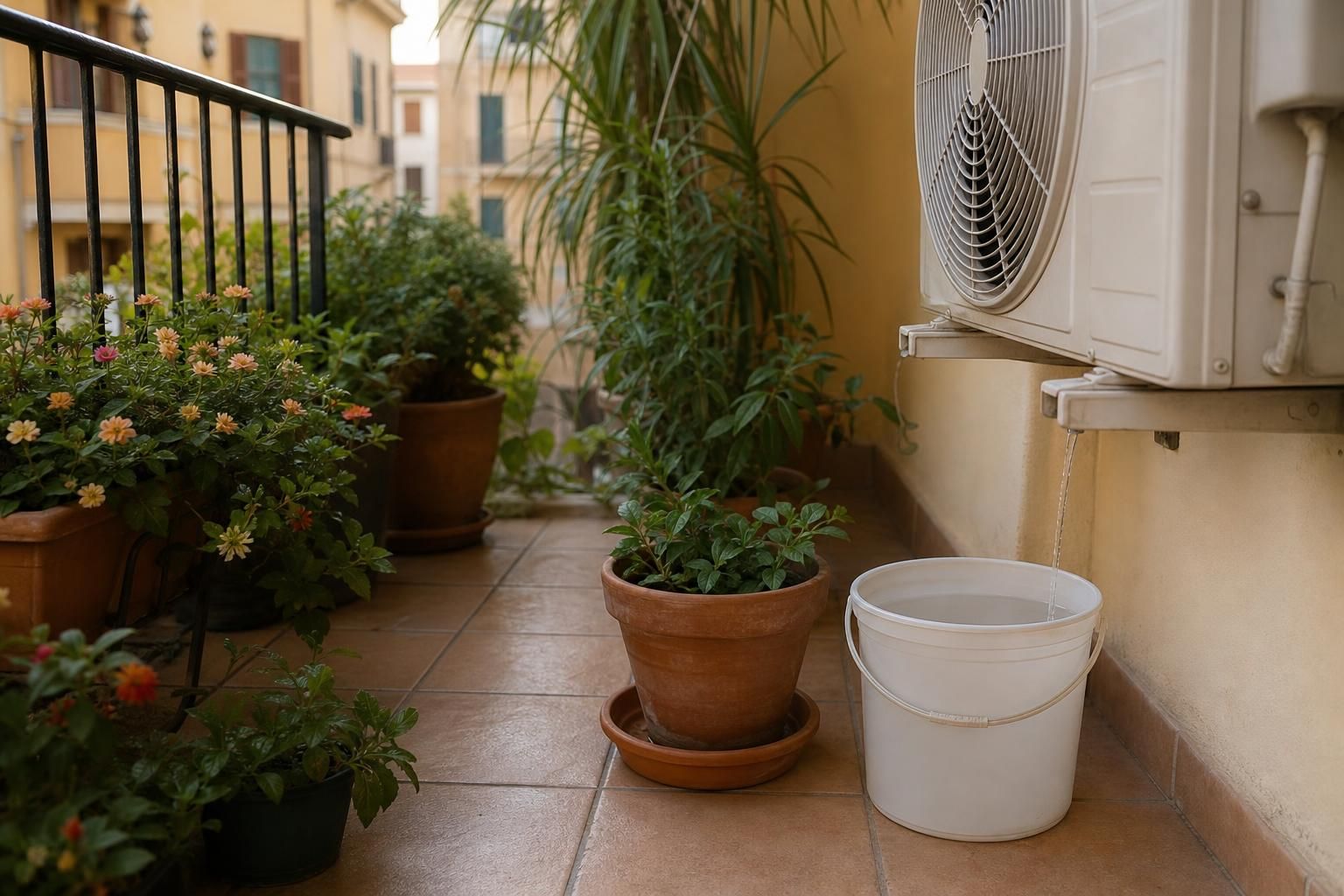Acqua del condizionatore alle piante? Sì, ma non sempre conviene