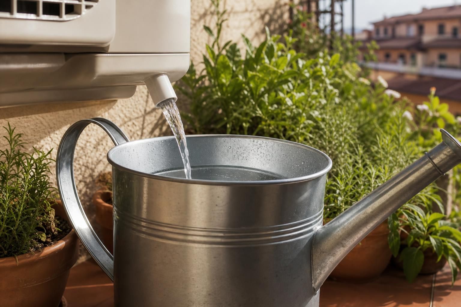 Acqua del condizionatore alle piante? Sì, ma non sempre conviene - dettaglio