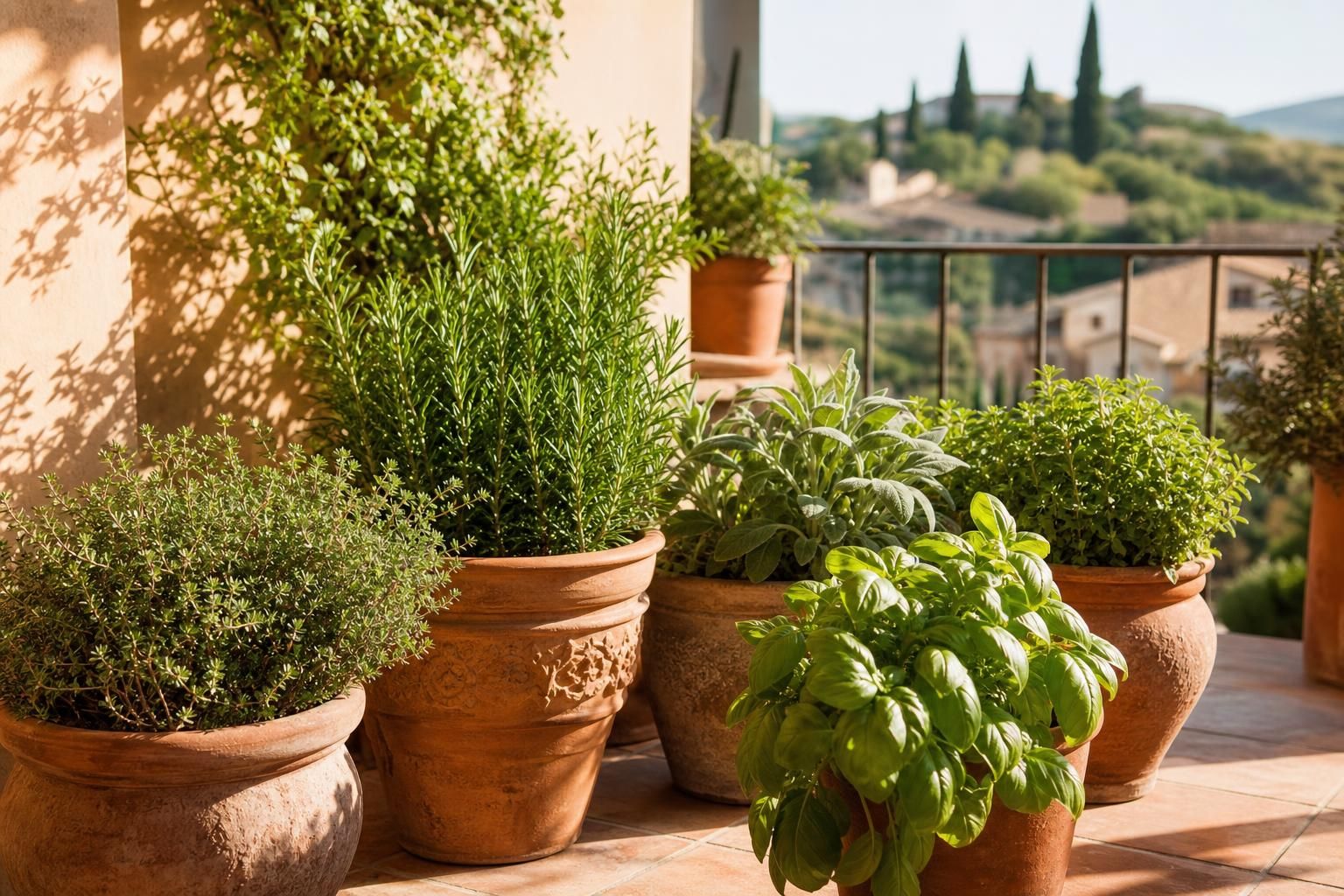 Le aromatiche che resistono al sole estivo e profumano balcone e cucina