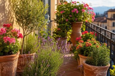 Balcone esposto a sud: le piante che reggono sole e caldo senza stress