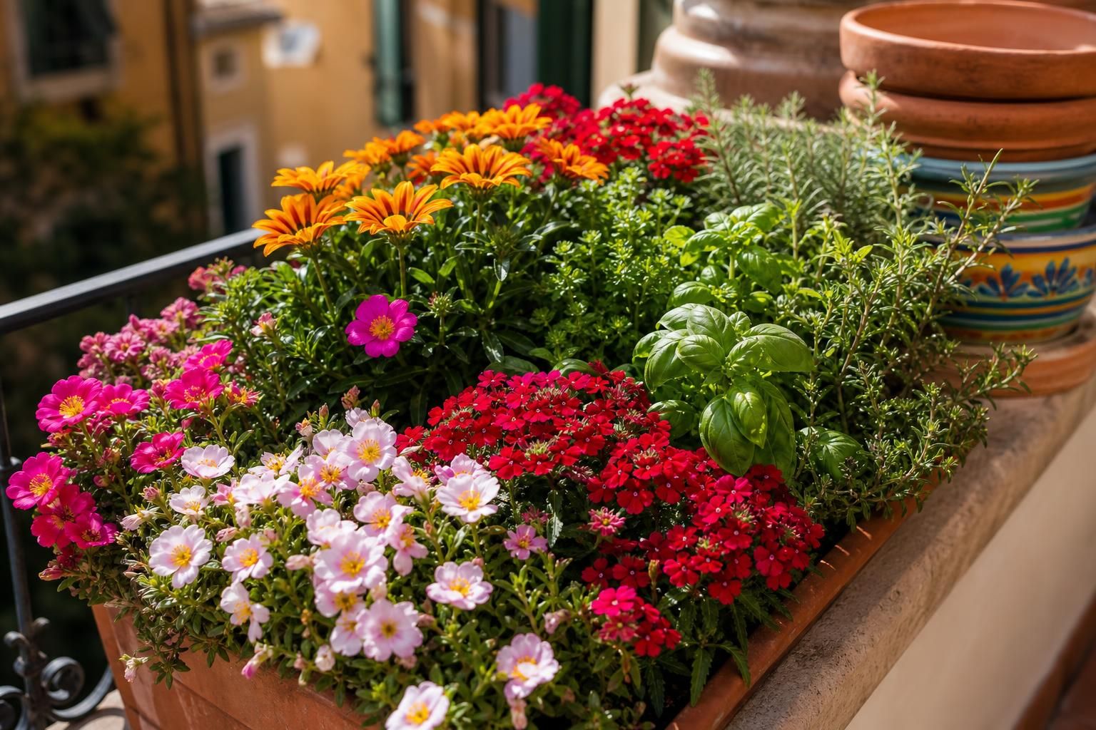 Balcone esposto a sud: le piante che reggono sole e caldo senza stress - dettaglio