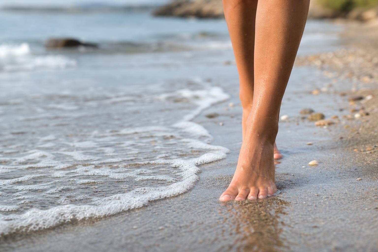 Camminare a piedi scalzi in spiaggia: cosa regala davvero a corpo e mente - dettaglio