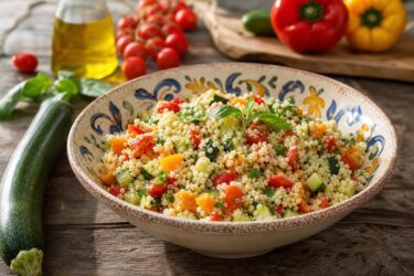 Cous cous freddo con verdure: il piatto unico furbo da preparare prima