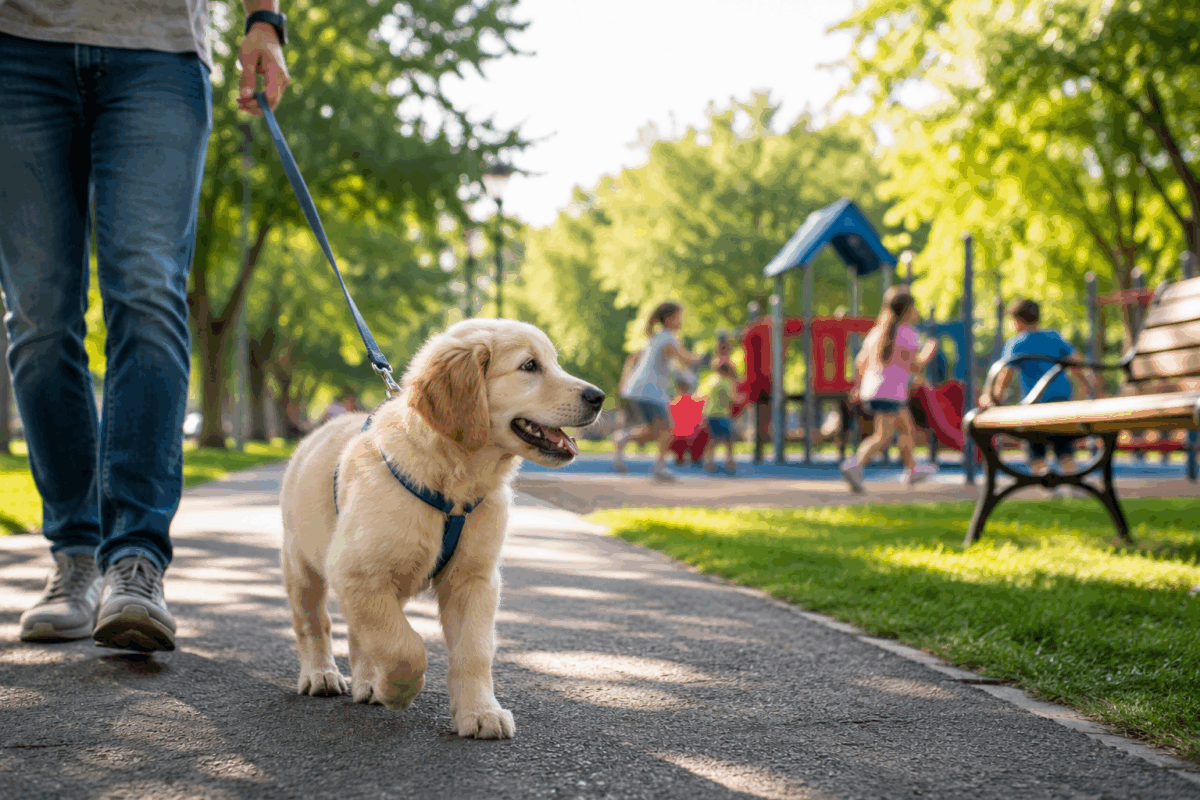 Cucciolo al parco con il padrone: quale assicurazione scegliere