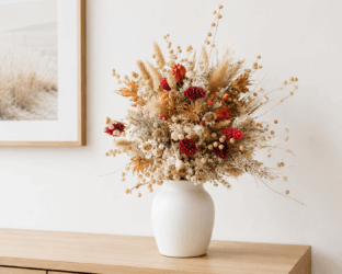 Composizione di fiori secchi estivi: guida fai-da-te