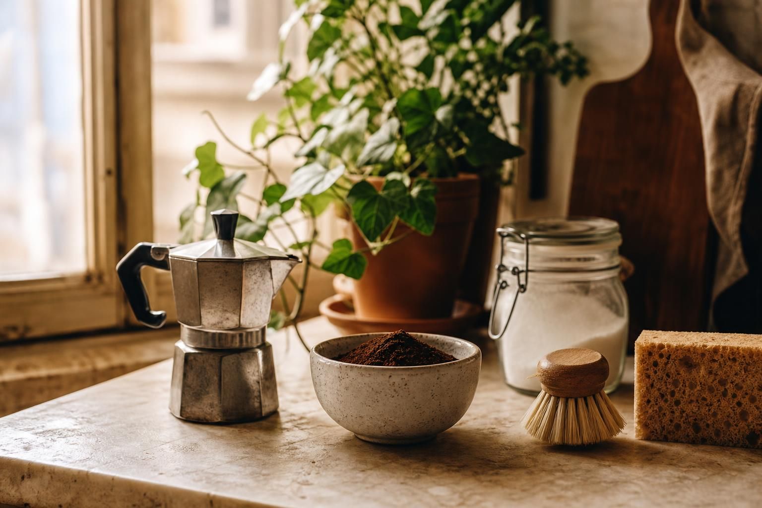 Fondi di caffè in casa: 10 usi pratici tra pulizie, odori e piante