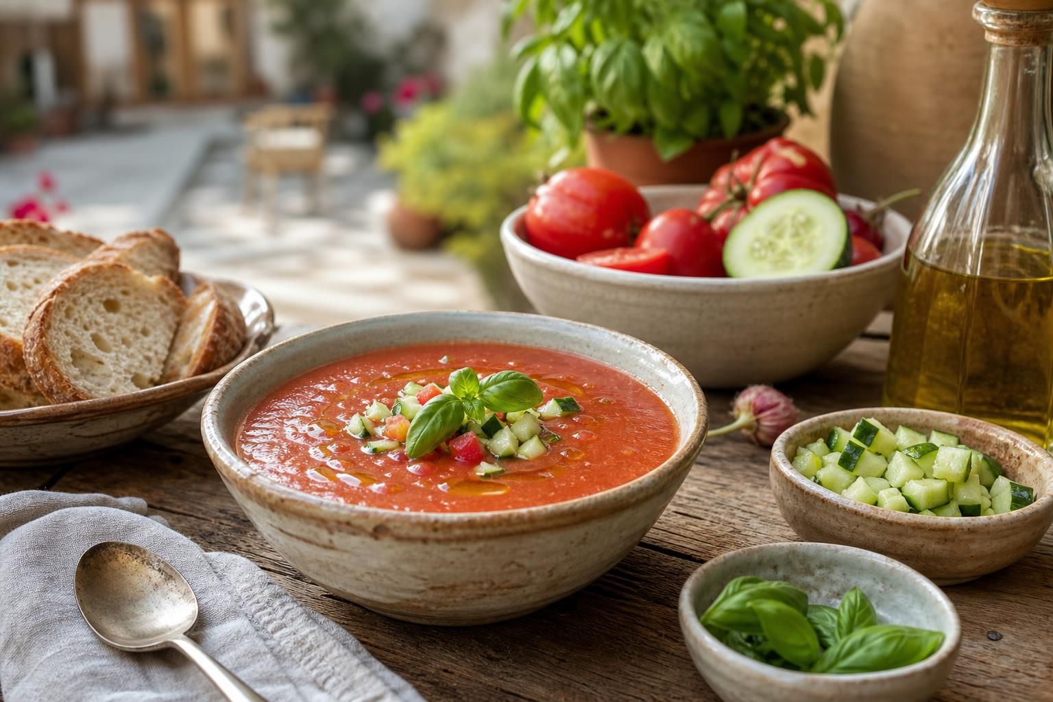Gazpacho fatto in casa: la zuppa fredda che salva le cene estive