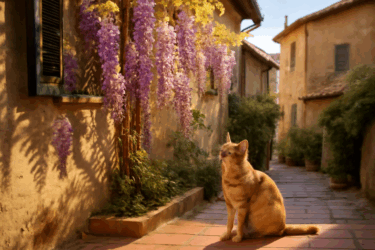 Glicine nei borghi: il pericolo nascosto per il tuo gatto