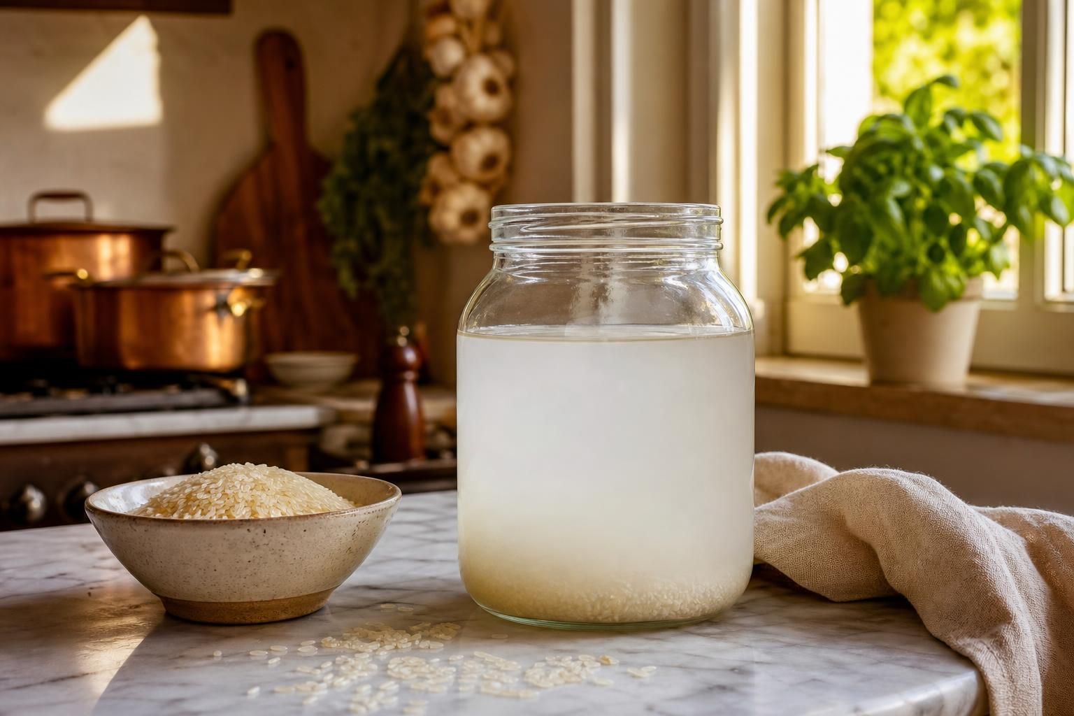 Non buttare l’acqua di riso: 8 usi pratici in casa da provare