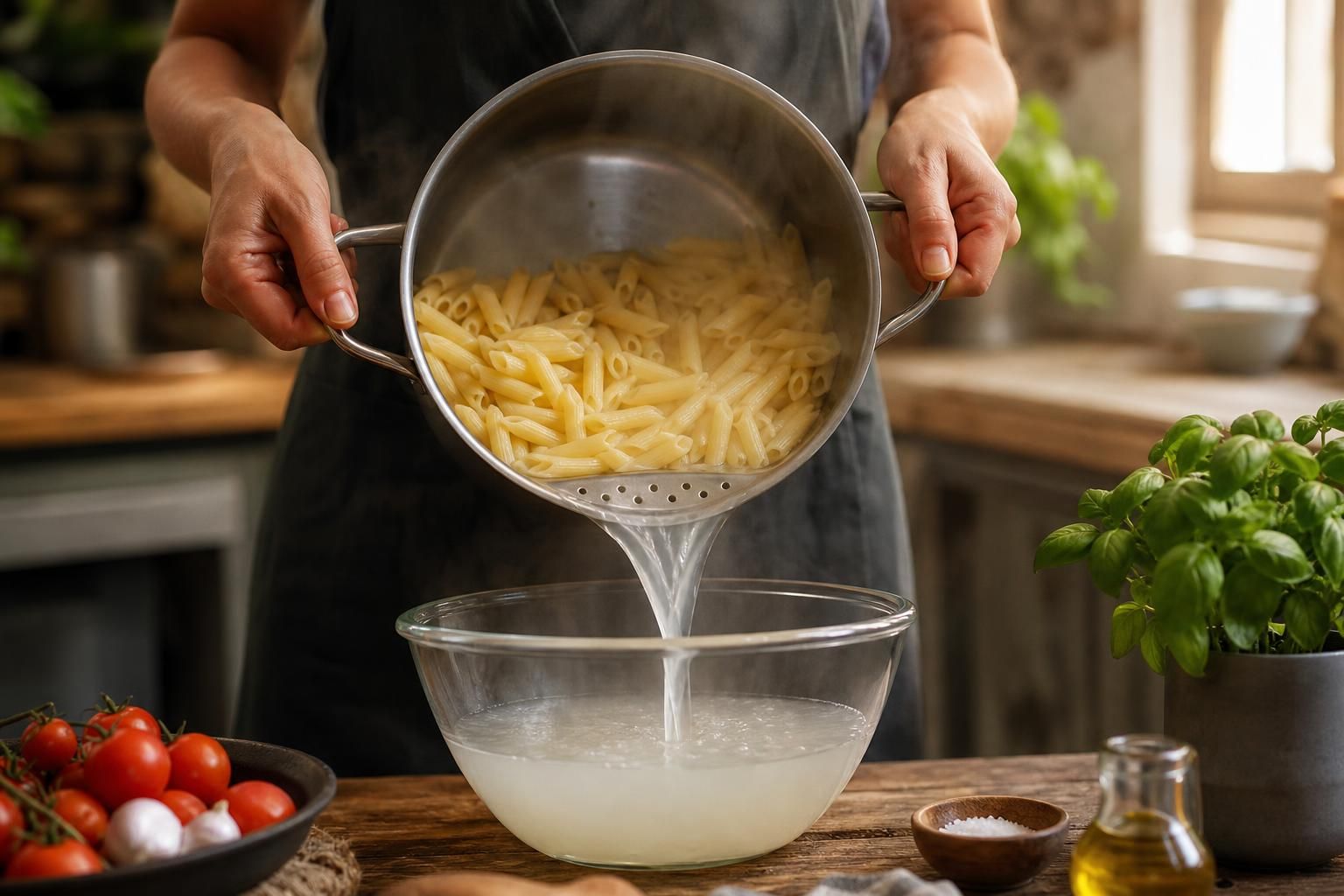 Non buttare l’acqua della pasta: 7 idee pratiche per riusarla in casa