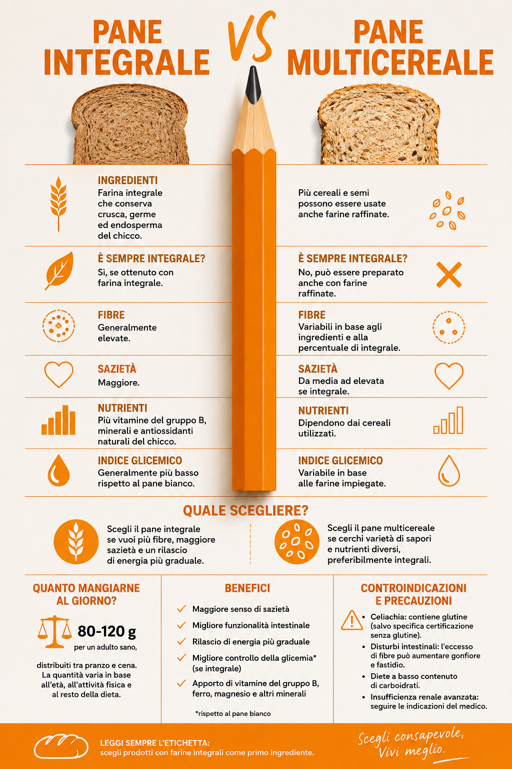 pane integrale o pane multicereale: le differenze