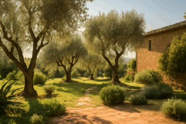 Il giardino mediterraneo che vince contro il caldo torrido