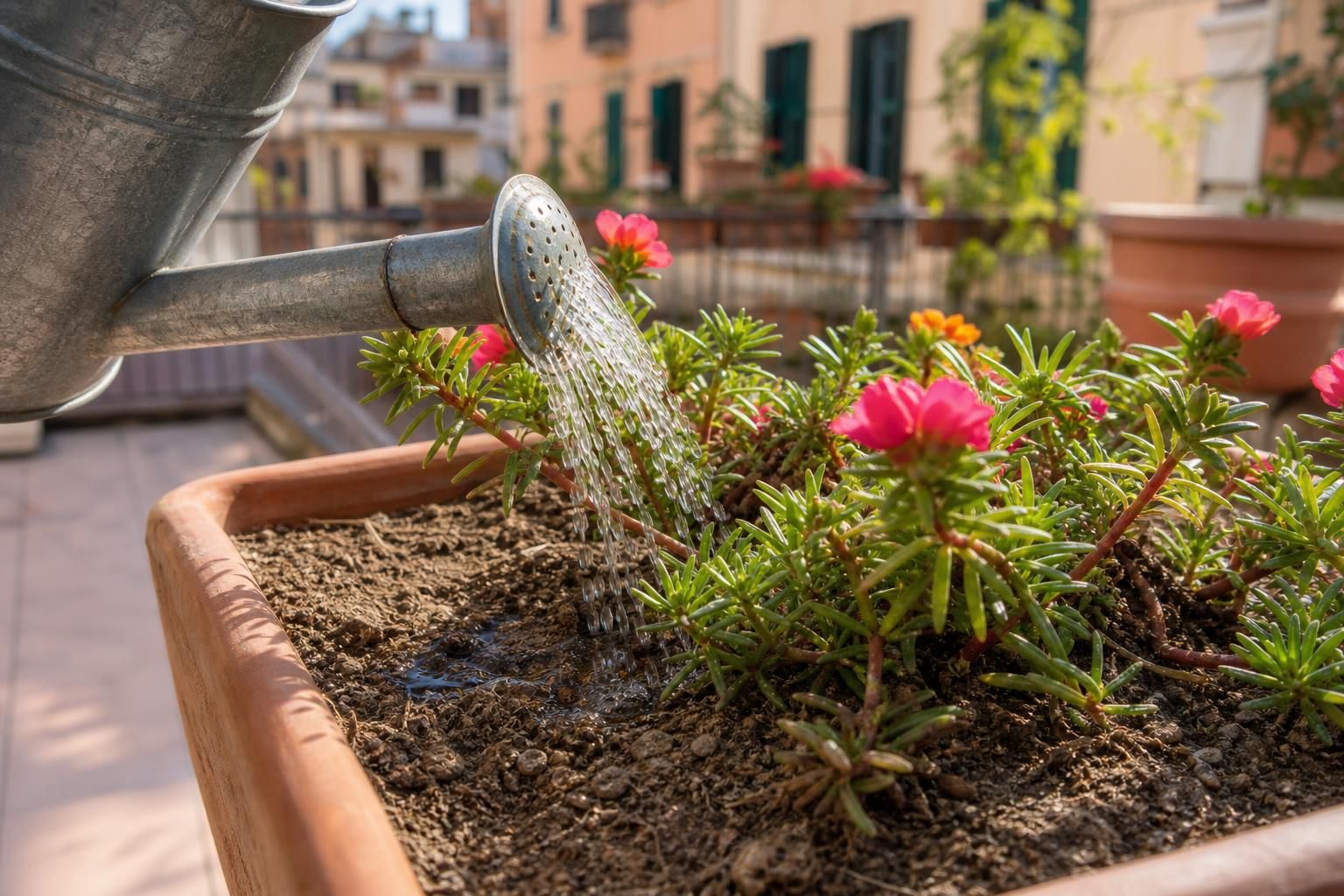 Portulaca in estate: quanta acqua dare senza farla soffrire - dettaglio