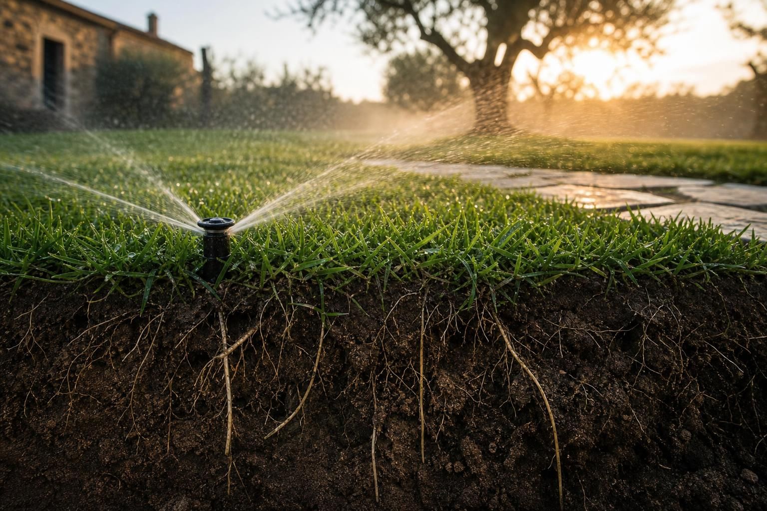 Prato bruciato dal caldo? I gesti giusti per farlo ripartire - dettaglio