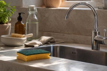 Spugna abrasiva: i 7 accorgimenti che evitano graffi in cucina e bagno