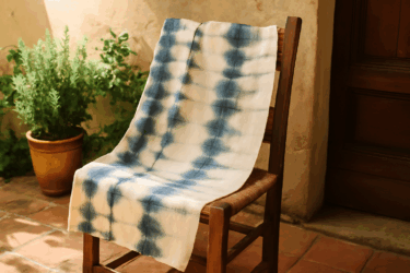 Tintura shibori su lino: arte sostenibile estiva