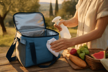 Disinfettare la borsa frigo dopo il picnic: prima dell uso successivo