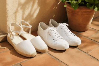 Pulire scarpe estive bianchissime: sandali, espadrillas, sneaker
