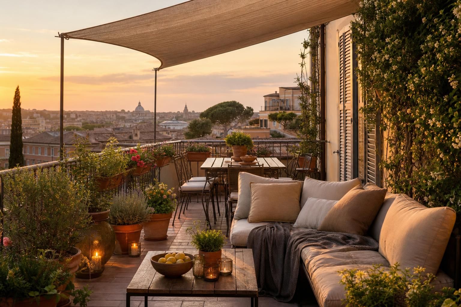 Vela ombreggiante sul balcone: la soluzione semplice per stare fuori anche ad agosto - approfondimento