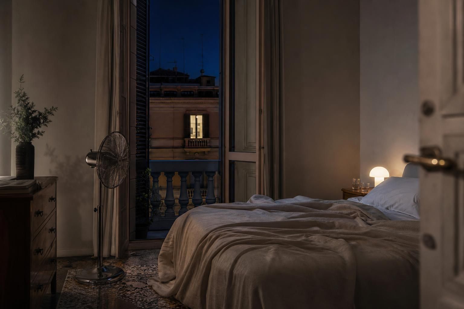 Ventilatore di notte: il punto giusto in camera per dormire meglio