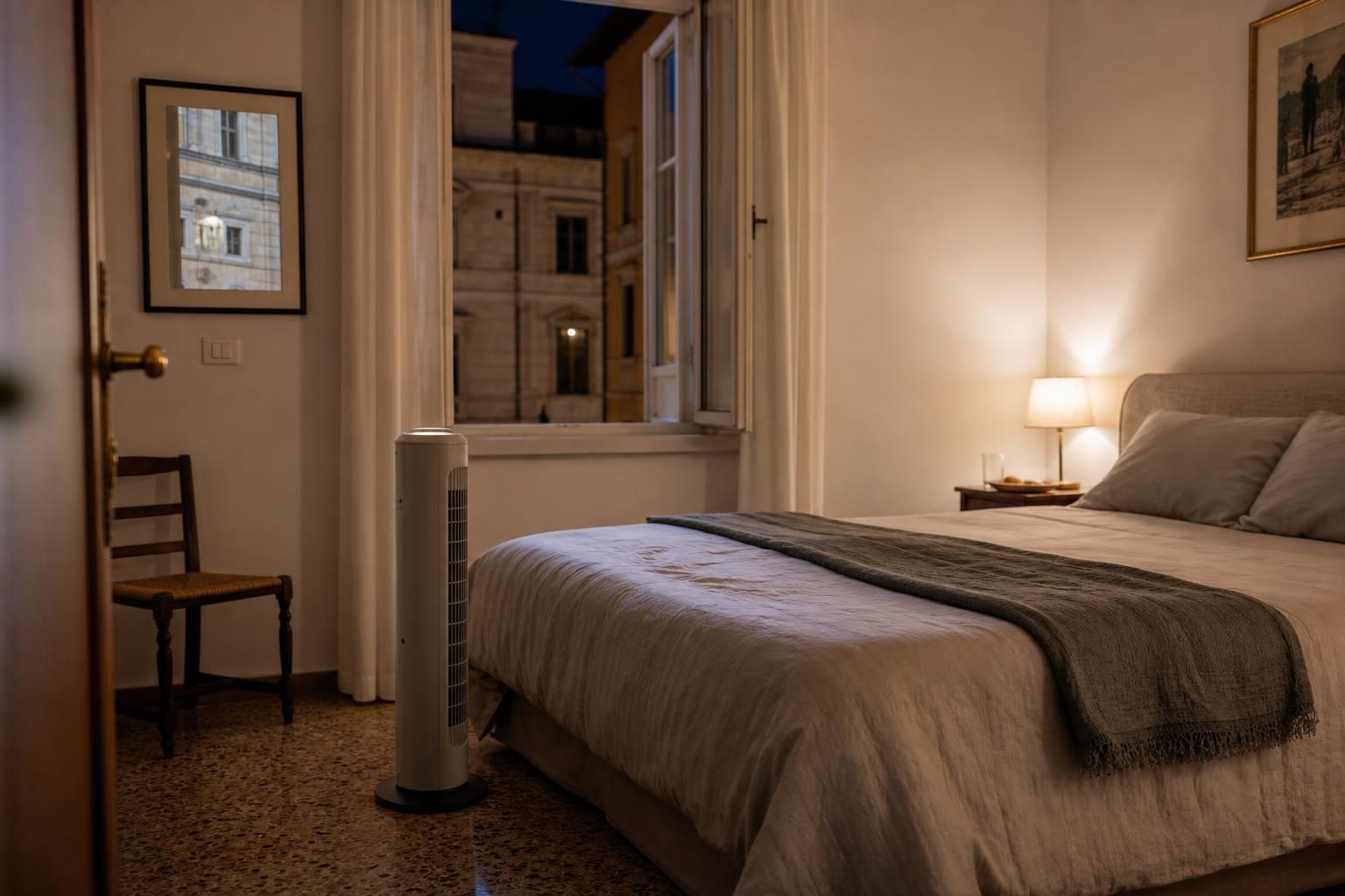 Ventilatore di notte: il punto giusto in camera per dormire meglio - dettaglio