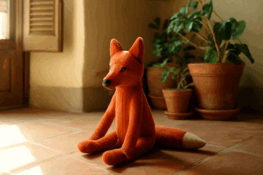 Volpe da calzino arancio: riciclo creativo per bambini