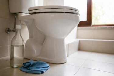 Aceto attorno al WC: il gesto semplice che aiuta a tenere il bagno più pulito