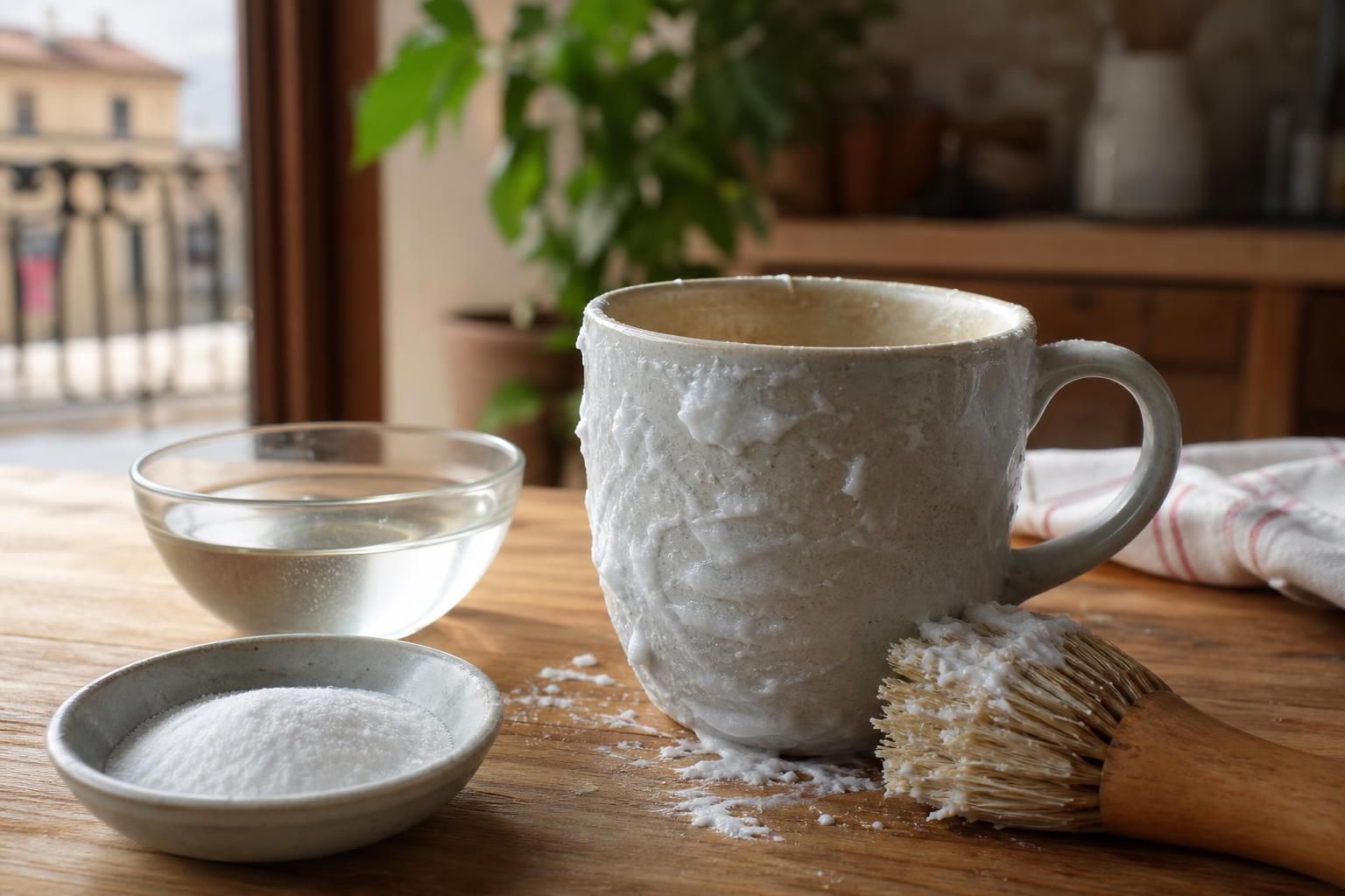 Aloni di caffè su tazze e thermos? I 3 rimedi naturali che funzionano - dettaglio