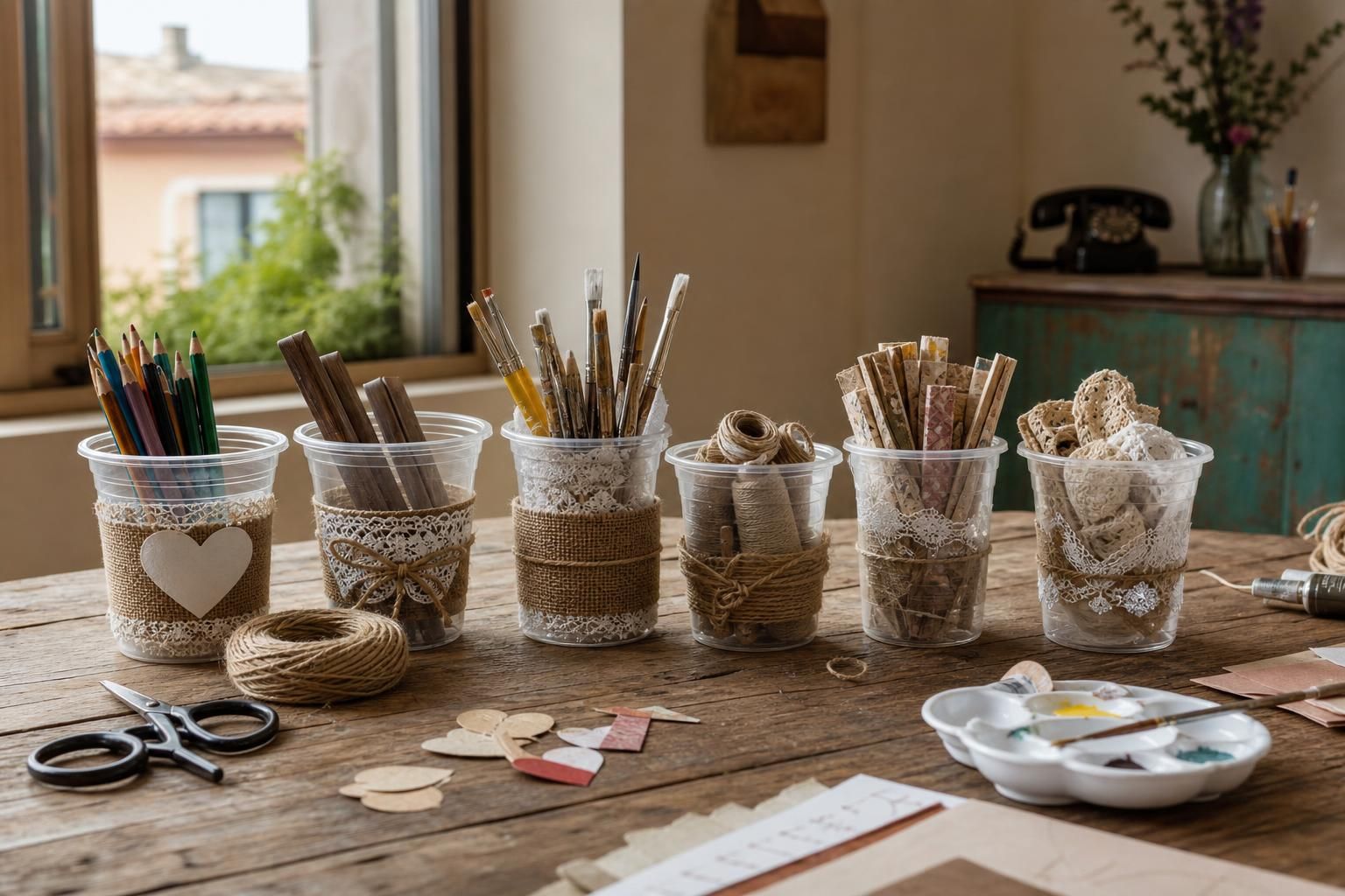 Bicchieri di plastica usati: 8 idee facili per riutilizzarli in casa - dettaglio