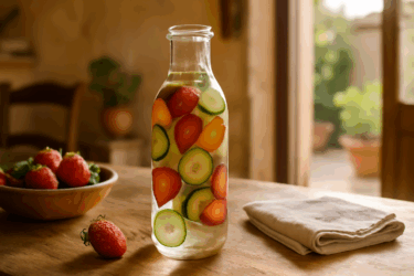 Bottiglia d’acqua con infusore naturale: fai-da-te