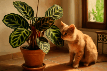 Calathea e Maranta: le piante di agosto sicure per il tuo gatto