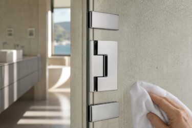 Le cerniere del box doccia tornano pulite in pochi minuti