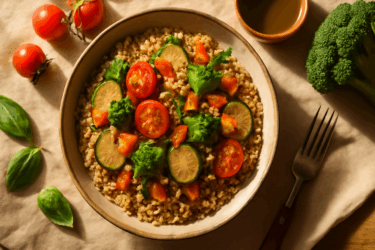 Cous cous integrale di verdure: la ricetta veloce e completa