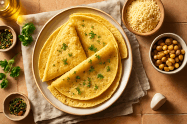 Crepes vegane: dolce e salato con farina di ceci, agosto