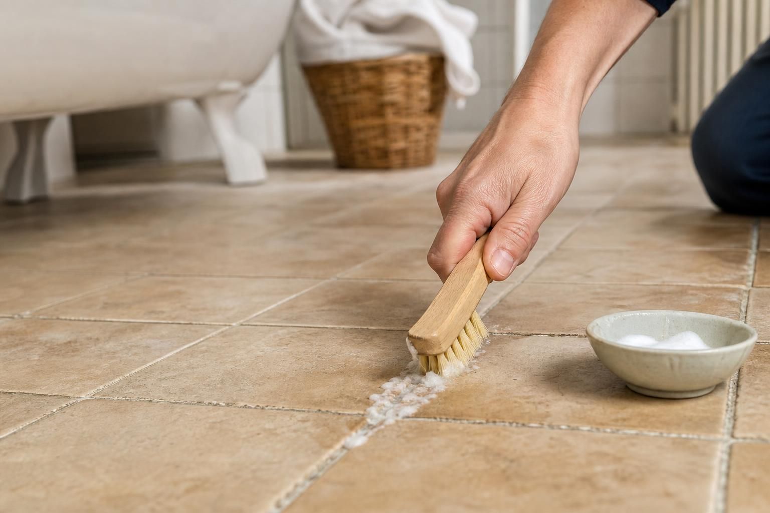 Fughe del pavimento grigie? 3 rimedi naturali che fanno davvero ordine - dettaglio