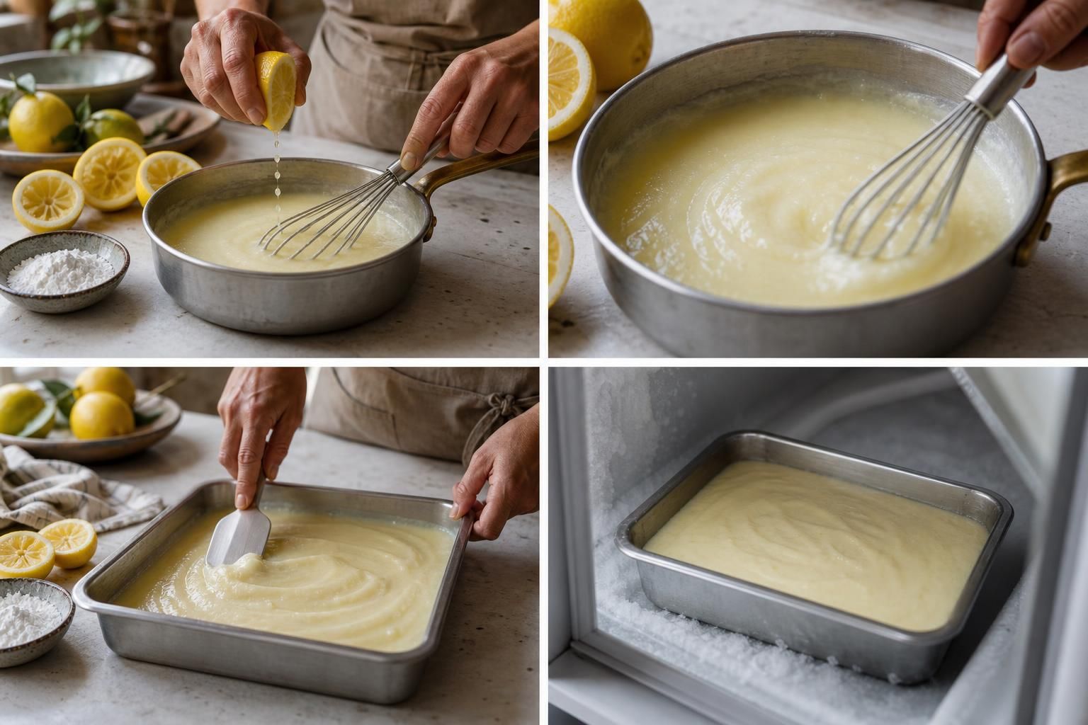Gelato al limone vegan e senza glutine: cremoso anche senza gelatiera - dettaglio