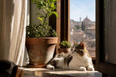 La giornata di un gatto in casa: cosa fa davvero dal mattino alla sera