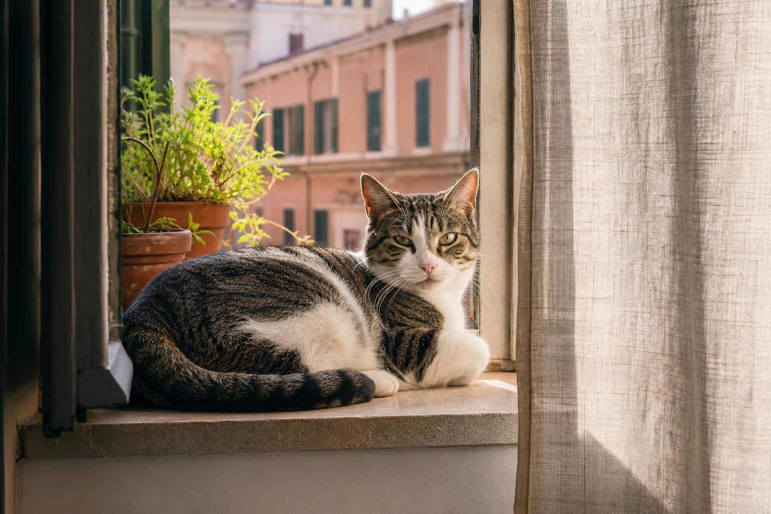 La giornata di un gatto in casa: cosa fa davvero dal mattino alla sera