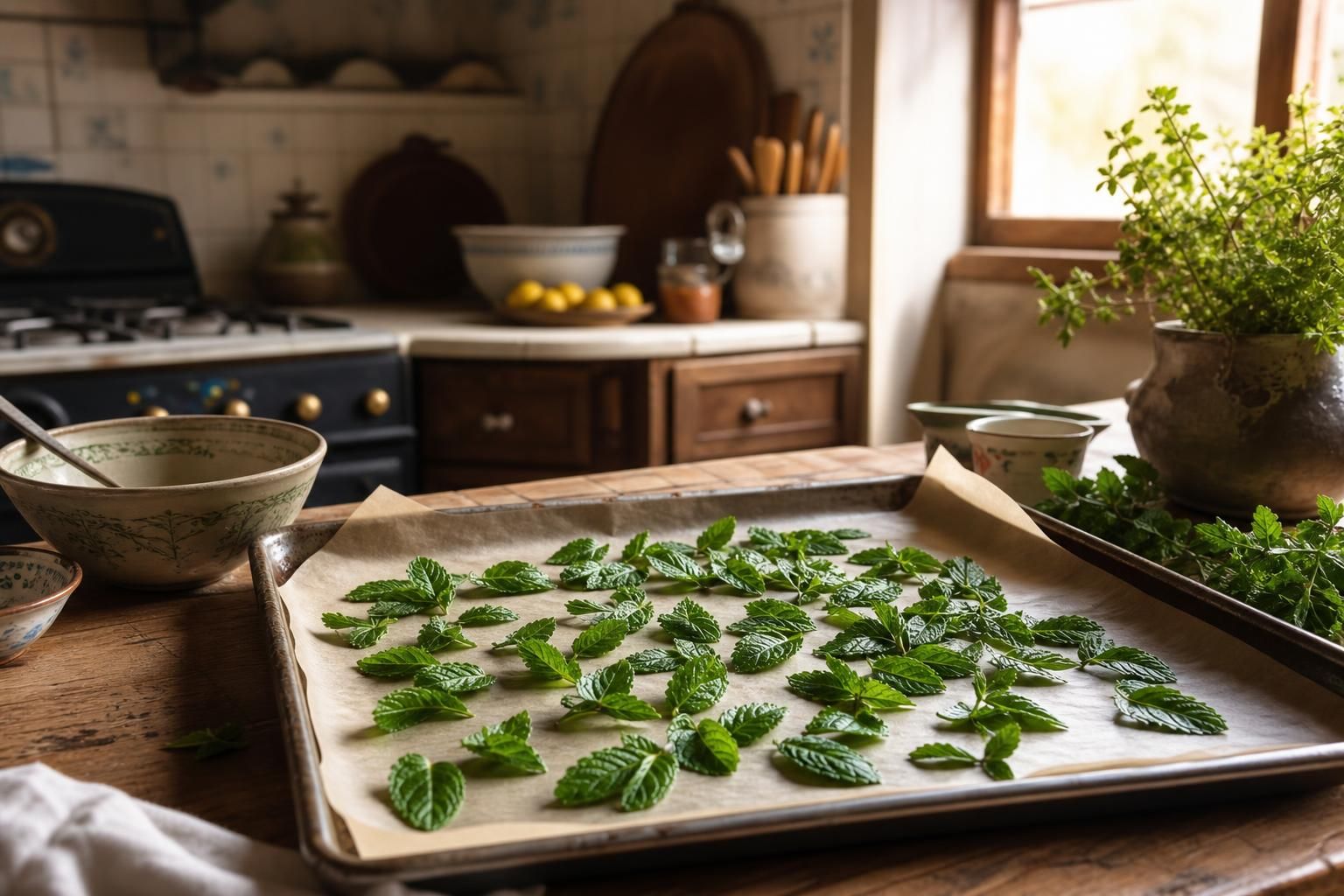 Menta secca in forno o microonde: il trucco semplice per averla pronta