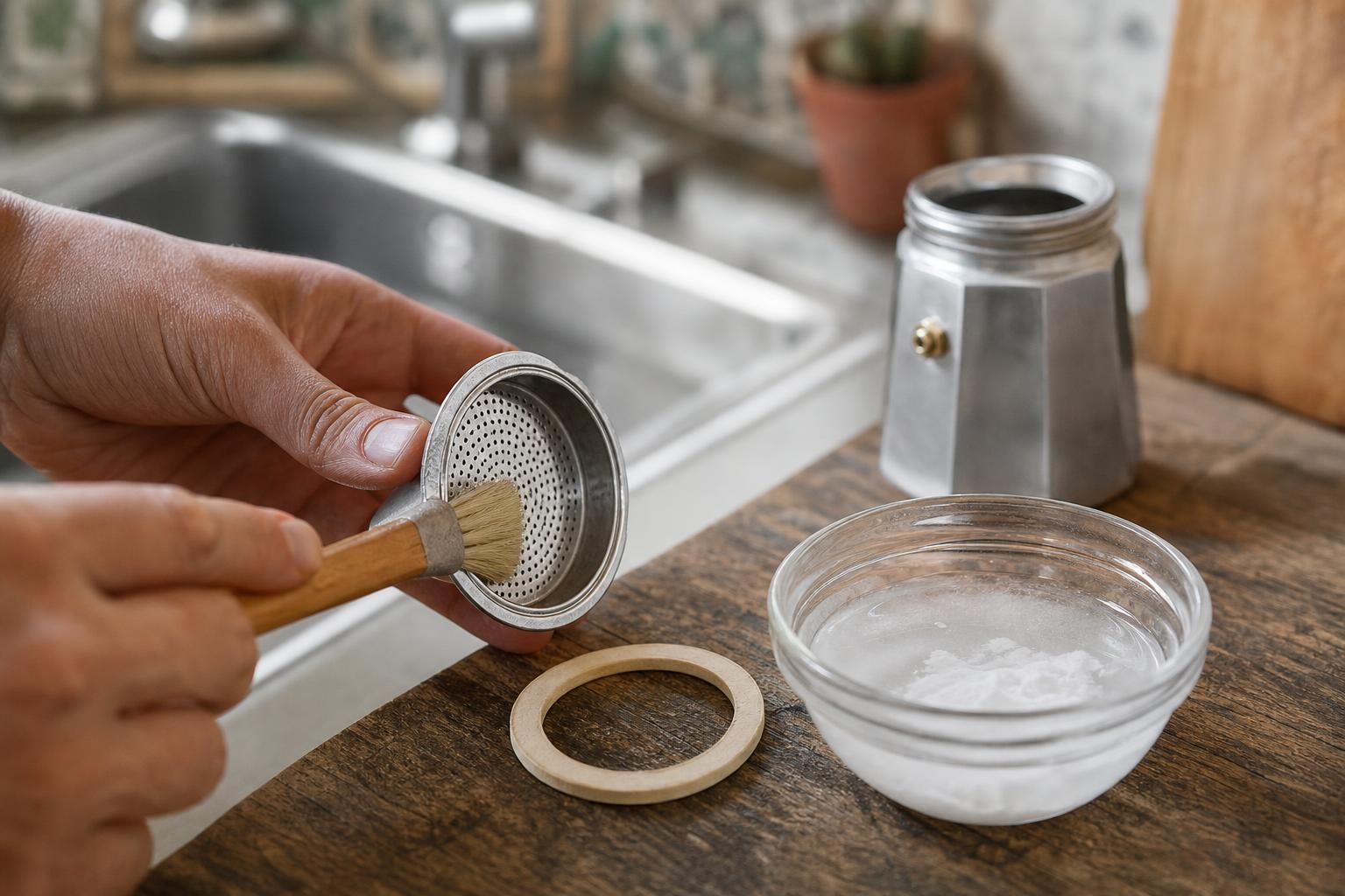 Muffa nella moka? I rimedi naturali per pulirla bene e farla durare - dettaglio