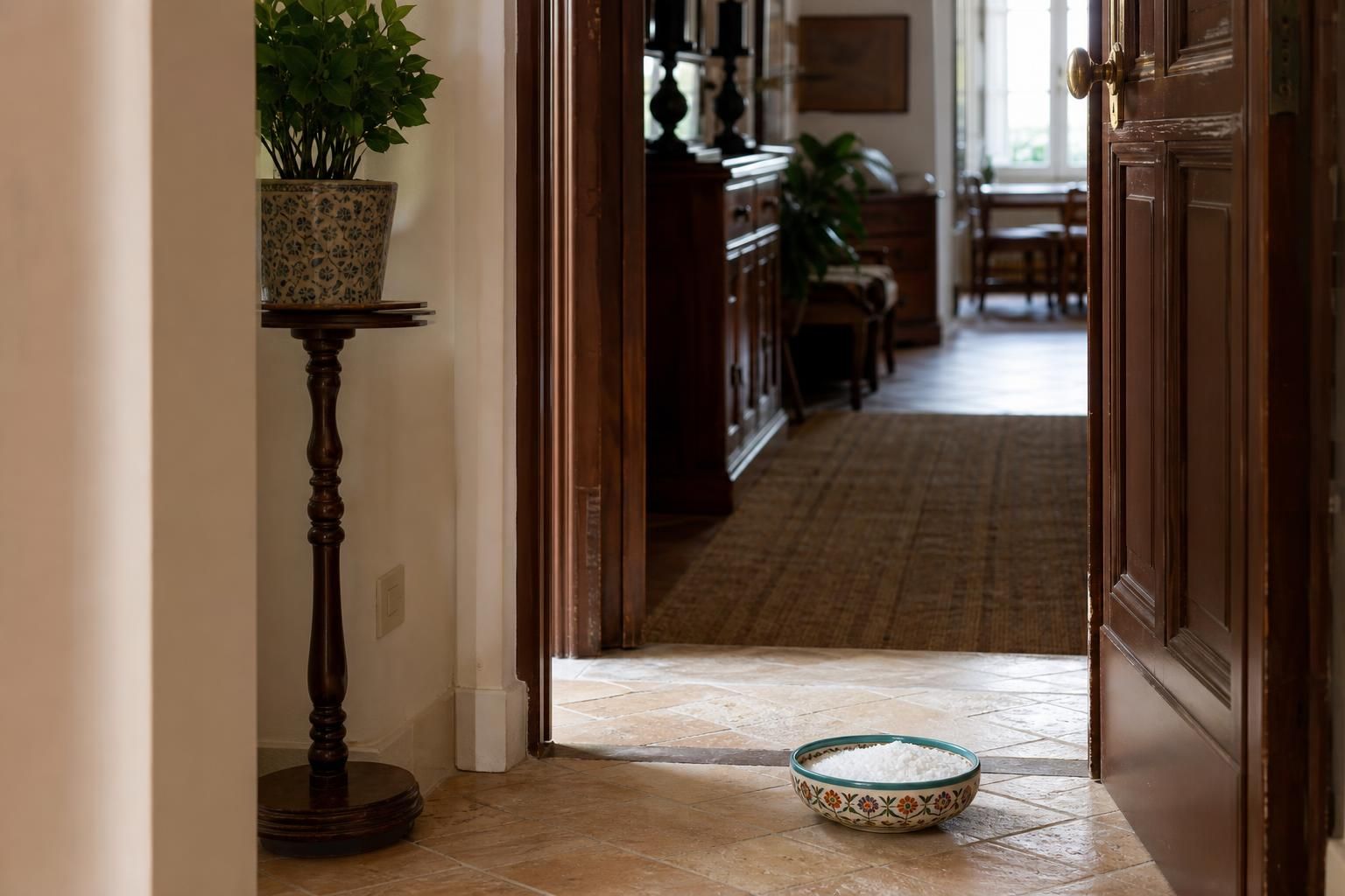 Perché si mette il sale davanti alla porta di casa e quando serve davvero - dettaglio