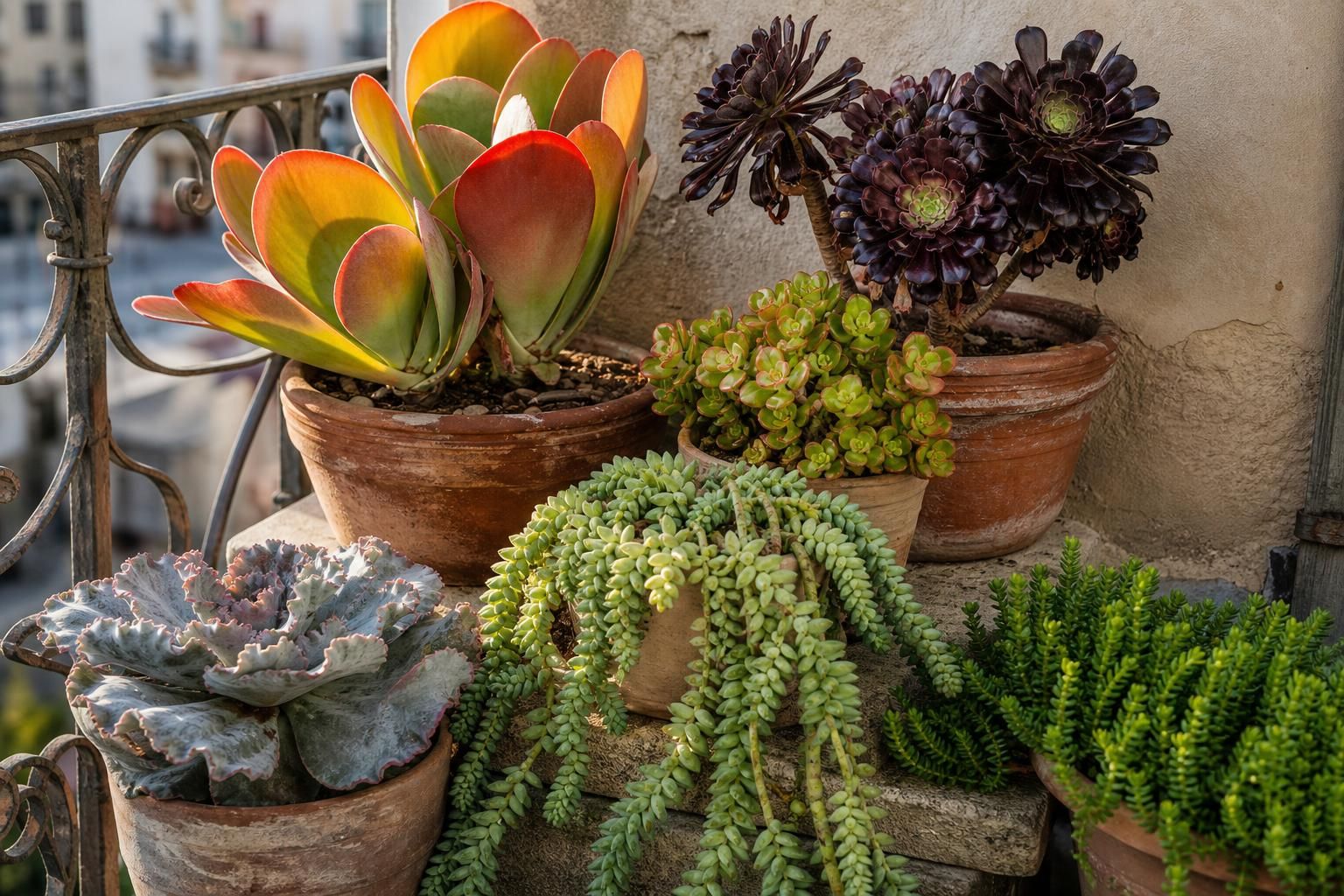 Le piante grasse che si colorano al sole e rendono il balcone più vivo - approfondimento