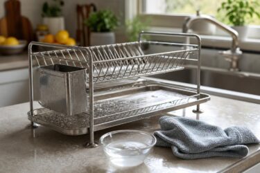 Scolapiatti pieno di aloni? Pulirlo bene in base al materiale
